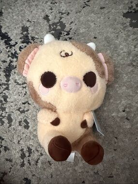 Mocha Cow Plush - Cream and Brown